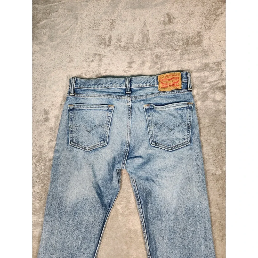 Levi's 511 Jeans Men's 32x33 (Tag 31X32) Distresse Skinny Cotton Blend‎ Blue